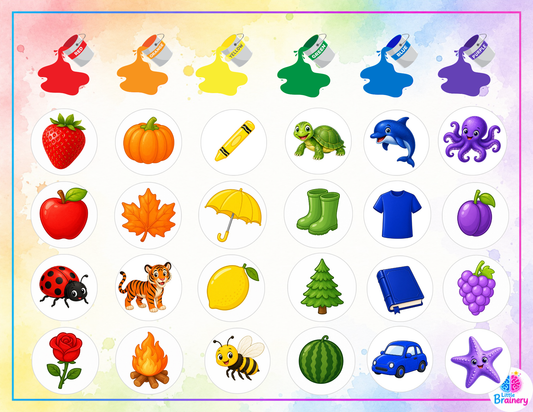 Color Sorting Activity for Kids | Printable Color Matching Game | Preschool Learning PDF