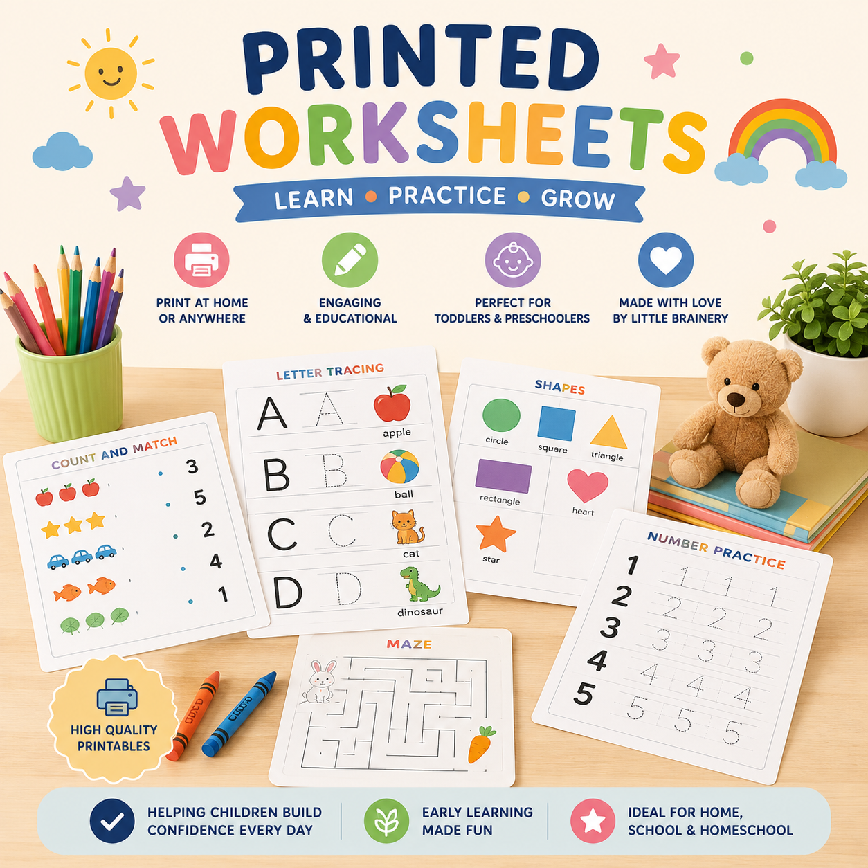 Printed Worksheets