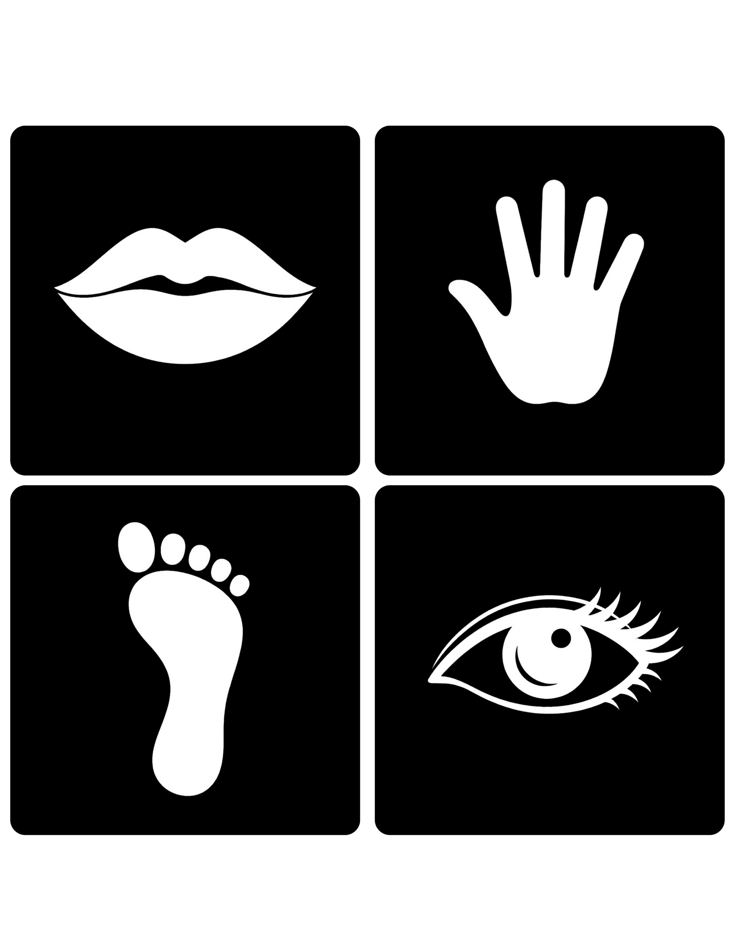 Black & White Flash Cards for Newborns | High-Contrast Visual Stimulation Cards