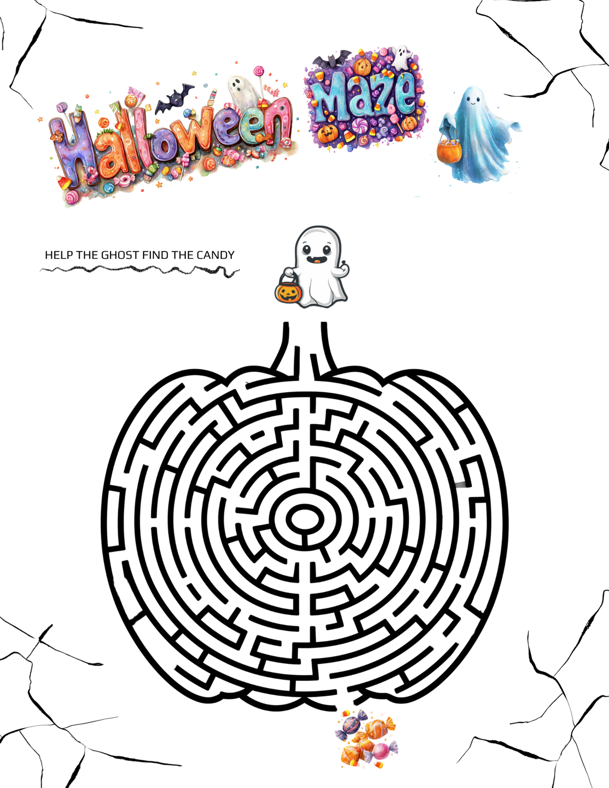 Halloween Activity Book for Kids | 21 Fun & Educational Printable Worksheets