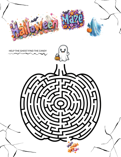 Halloween Activity Book for Kids | 21 Fun & Educational Printable Worksheets