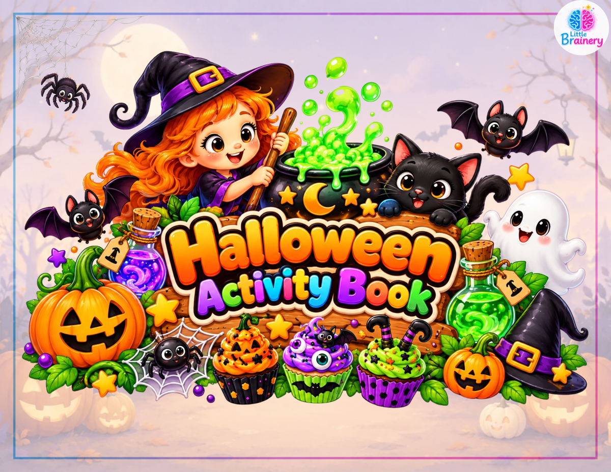 Halloween Activity Book for Kids | Fun Learning Games & Printable Activities | Digital PDF Download