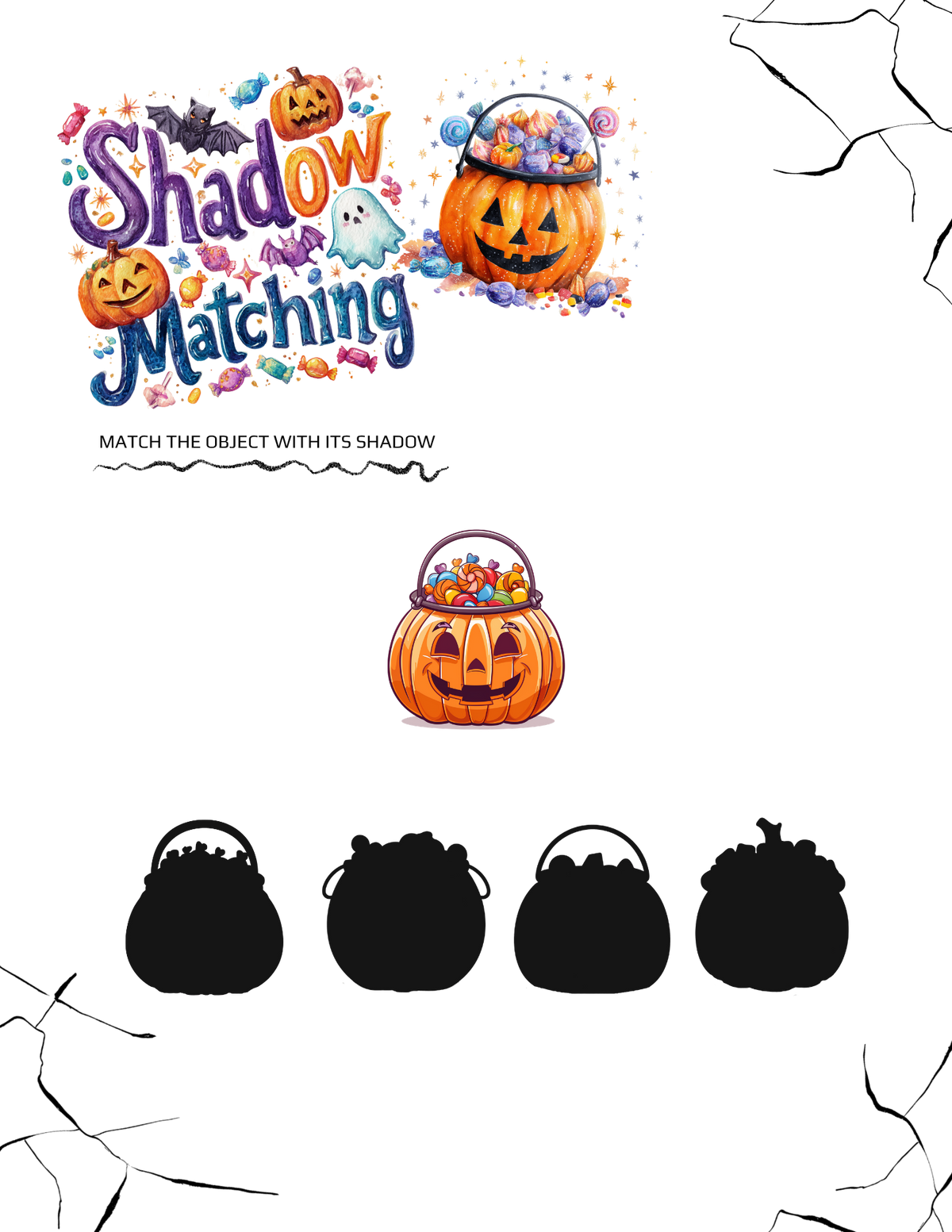 Halloween Activity Book for Kids | 21 Fun & Educational Printable Worksheets