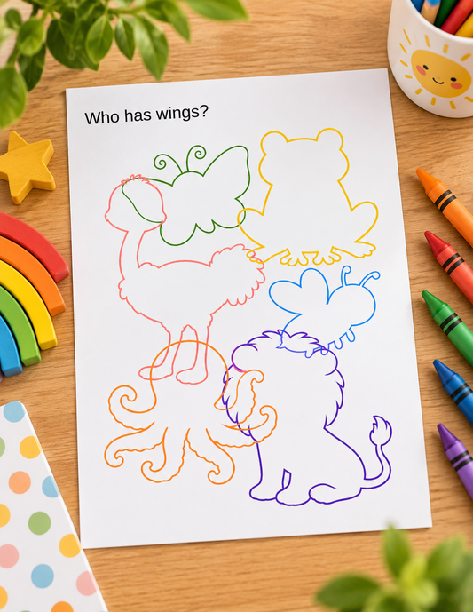 Look & Find Animals Printable Activity | Hidden Animals Puzzle for Kids | PDF Download