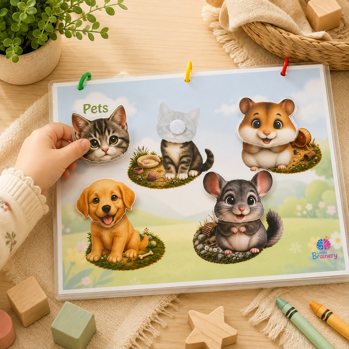 Laminated Animal Head & Body Matching Activity – Velcro Learning Game | 20 Animals | Toddler & Preschool Activity