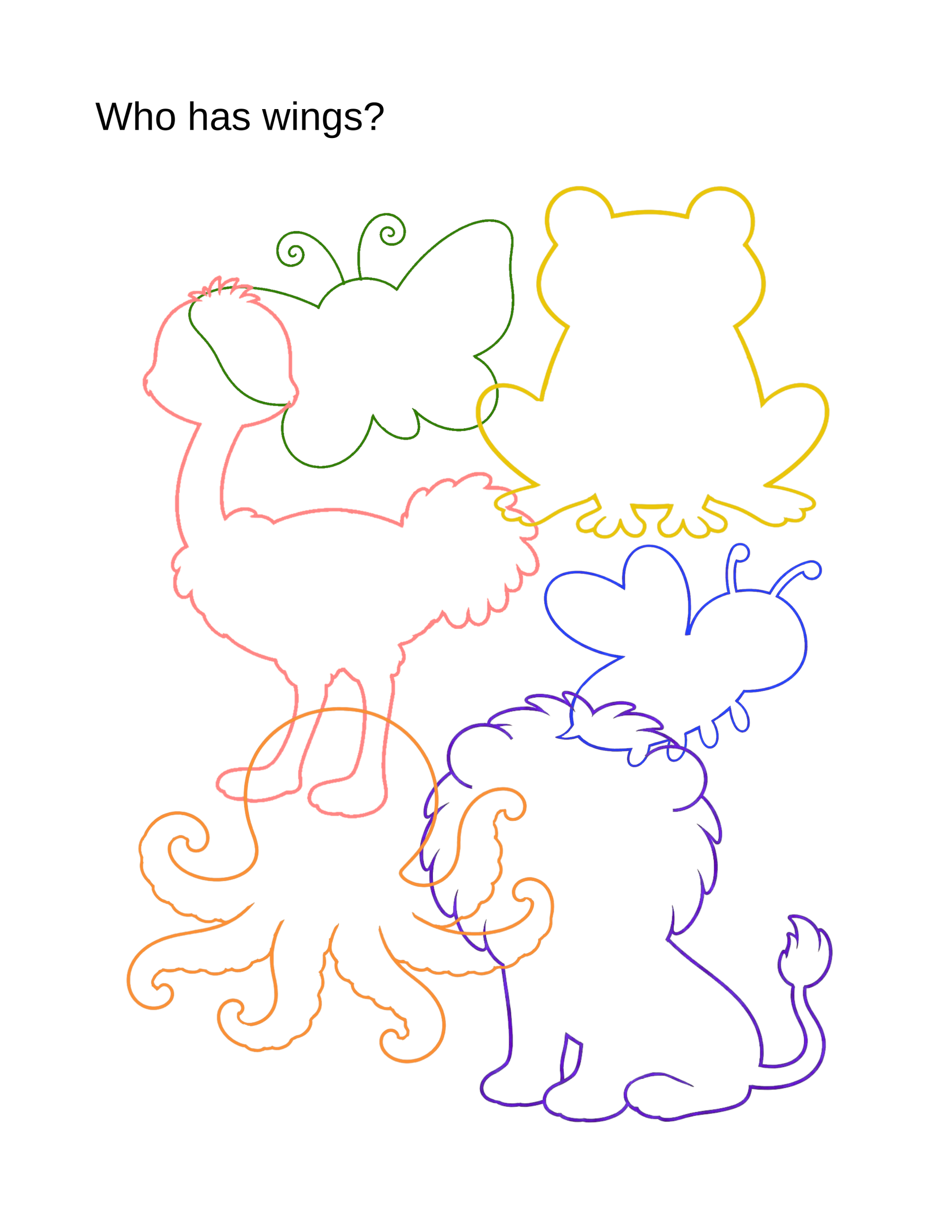 Look & Find Animals printable activity for preschool and kindergarten children
